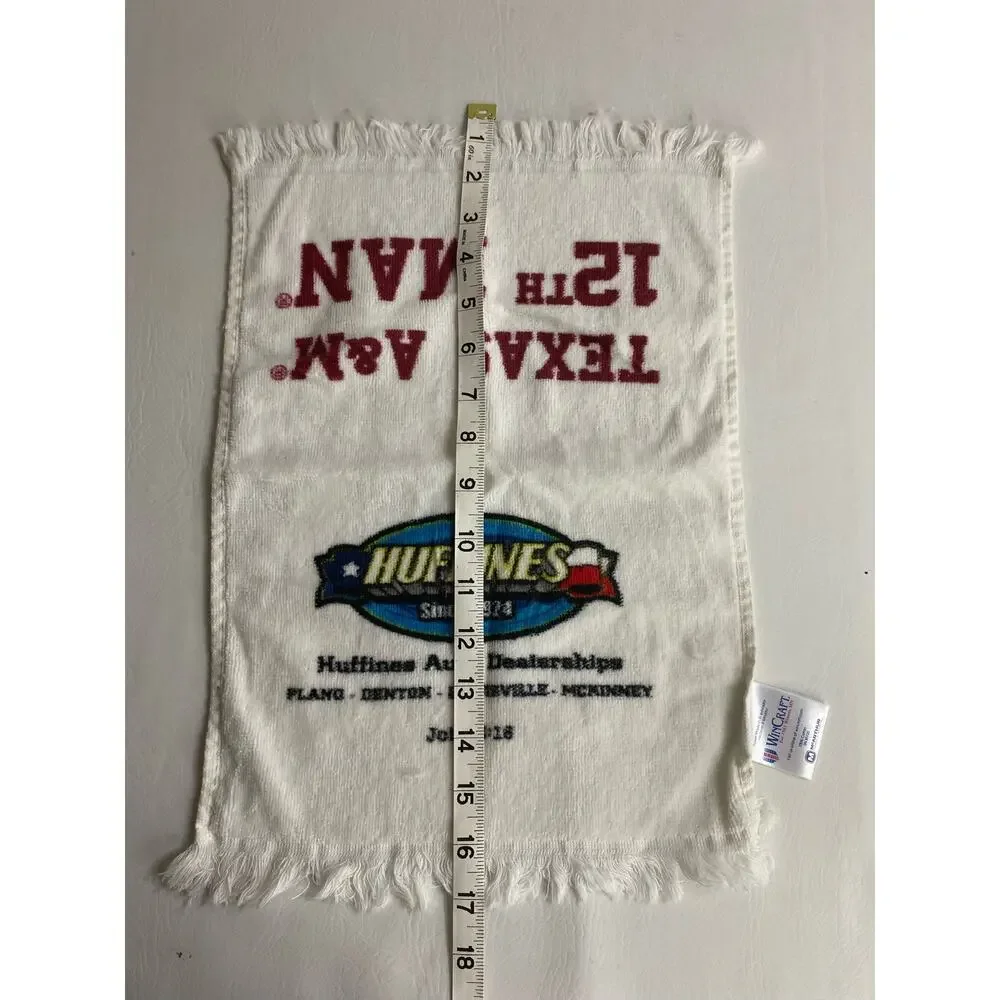 Texas A&M Aggies Golf 2 Towel 11 x 15 White Red Football College 100% Cotton